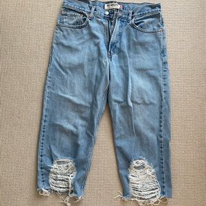 VINTAGE LEVI 550 L32 W32, LIGHT WASH